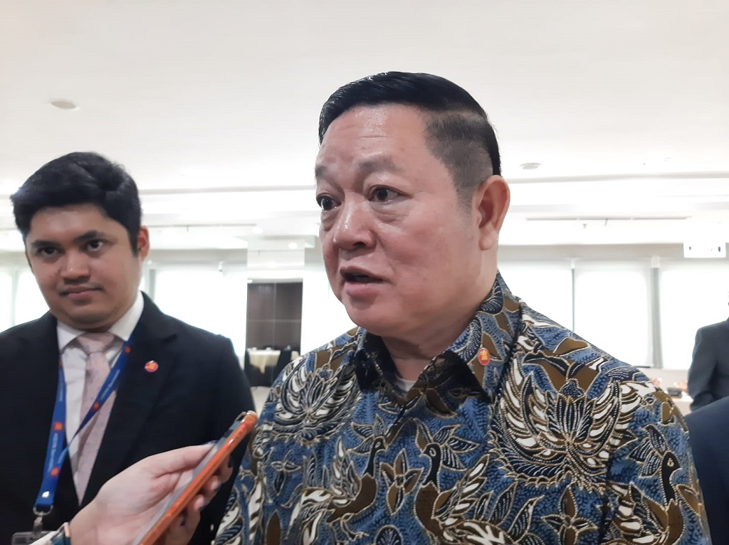 Sekjen ASEAN saat ditemui awak media di Sekretariat ASEAN, Selasa, 8 Agustus 2023. (Medcom.id/Marcheilla Ariesta)
