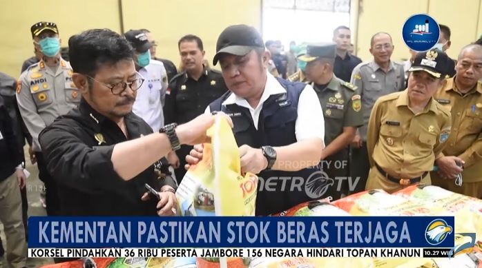 Mentan SYL Pastikan Stok Beras Aman Hadapi Ancaman El Nino