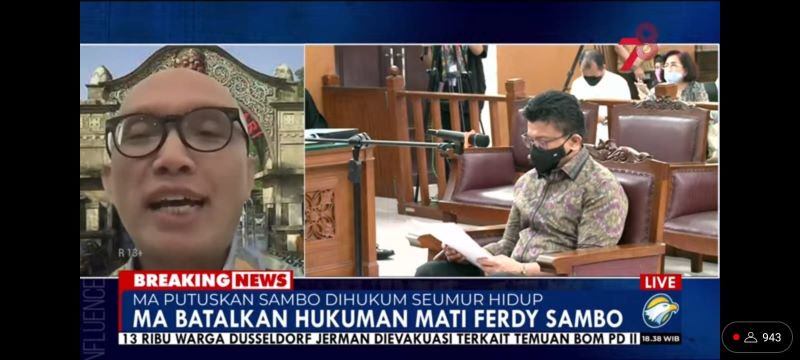 Pakar hukum pidana Asep Iwan Iriawan. Foto: Metro TV
