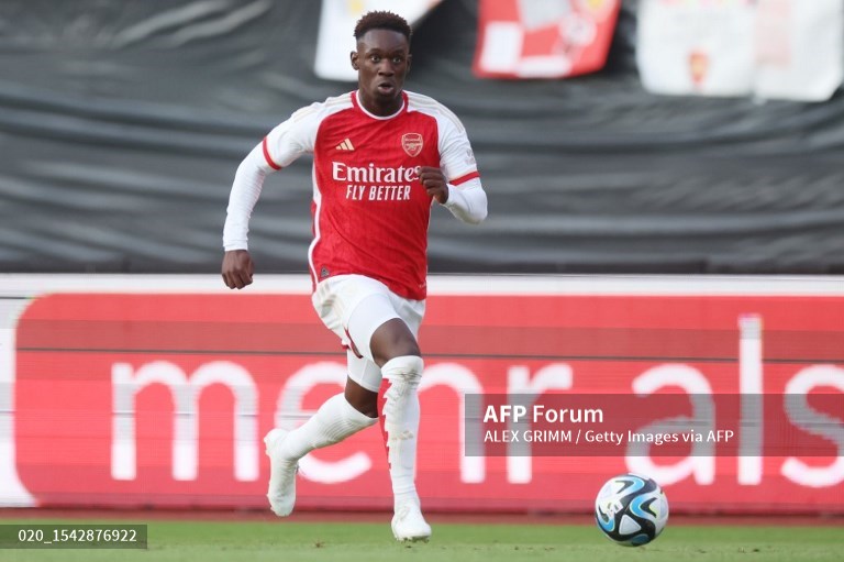 Penyerang Arsenal, Folarin Balogun (AFP/Alex Grimm)