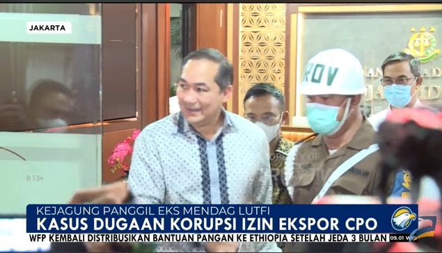 Kejagung Panggil Ulang Eks Mendag Lutfi, Diperiksa soal Korupsi Ekspor CPO