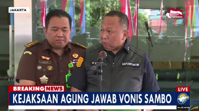 Kejaksaan Agung Ungkap Ferdy Sambo Berpeluang Kurangi Vonis Seumur Hidup