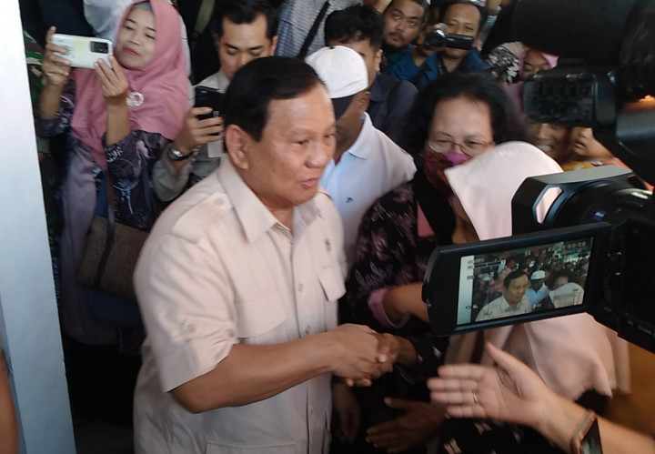 Disinggung Soal Pilpres oleh Warga, Prabowo Khawatir Kena Tegur Penyelenggara Pemilu