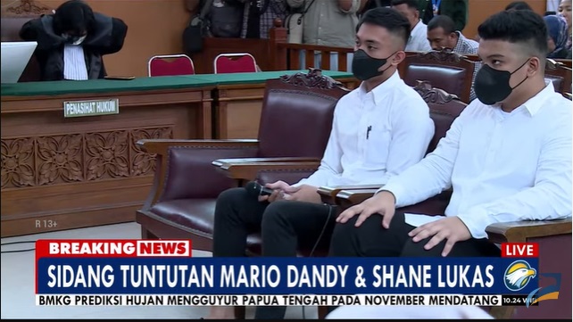 Jaksa Masih Susun Tuntutan, Sidang Mario Dandy dan  Shane Lukas Ditunda Hingga 15 Agustus
