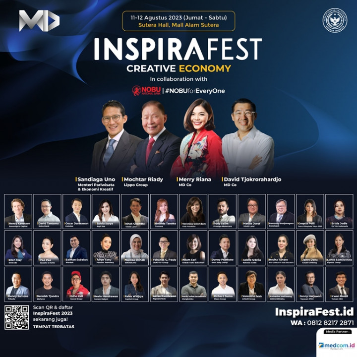 Diadakan Selama 2 Hari, InspiraFest 2023 Hadirkan Lebih 30 Pengusaha Ternama