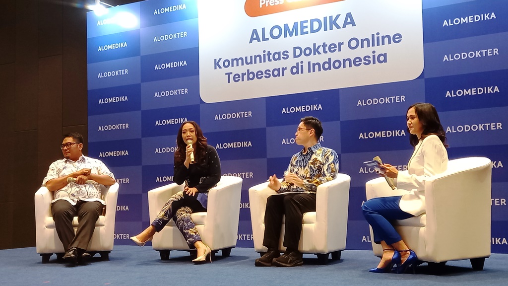 Konferensi pers Alomedika. Dok. Ist