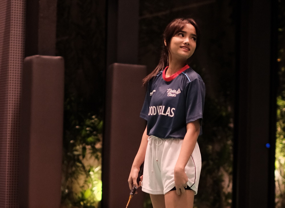 Fuji berlatih badminton (Foto: instagram)