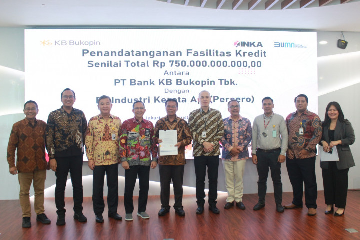 Bank KB Bukopin dan INKA Teken Kerja Sama Modal Pengadaan Kereta Api Senilai Rp750 Miliar