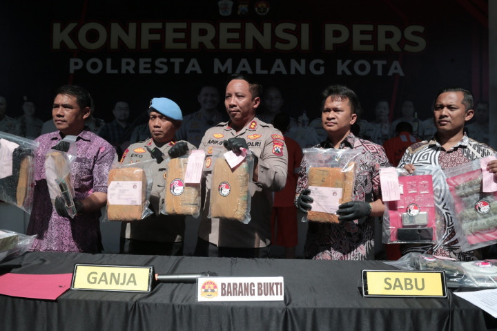 5,6 Kg Ganja Disita dari Sejumlah Pengedar Narkoba di Malang