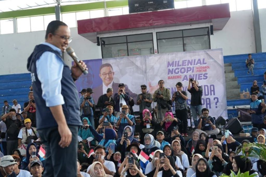 Bacapres Anies Baswedan saat bertemu anak muda di Magelang, Jateng. Foto: Istimewa.
