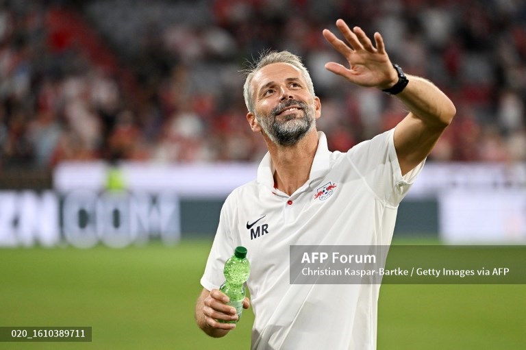 Pelatih RB Leipzig, Marco Rose (AFP/Christian Kaspar-Bartke)