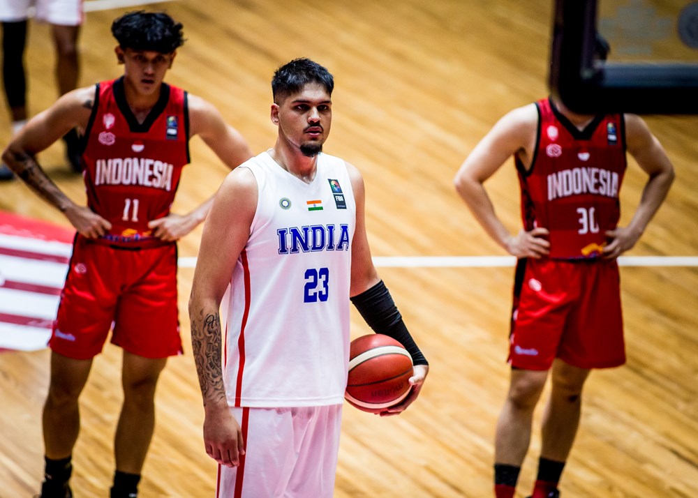 The Indonesian national basketball team lost to India in the second Olympic prequalification game