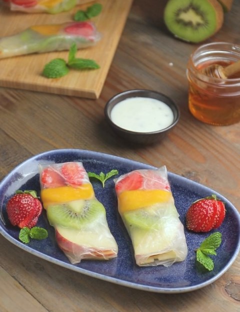 Fruit Rice Paper Rolls, Sehat Penuh Serat