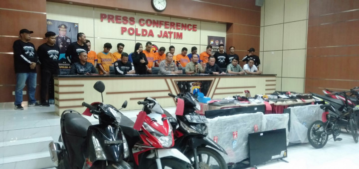 Komplotan Spesialis Pembobol Rumah dan Curanmor Lintas Wilayah Dibekuk di Jatim