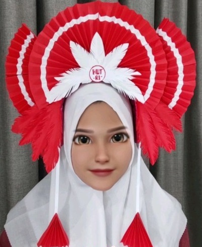 Mahkota Merah Putih. (Foto: Dok. Instagram/@diy_bebikinan)