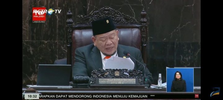 Di Sidang Tahunan, Ketua DPD Singgung Elektabilitas Capres dan Biaya Mahal Pilpres