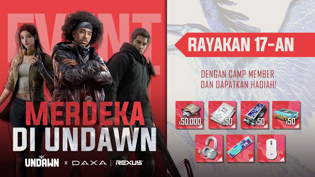 Event 'Merdeka di Undawn' dari Garena.