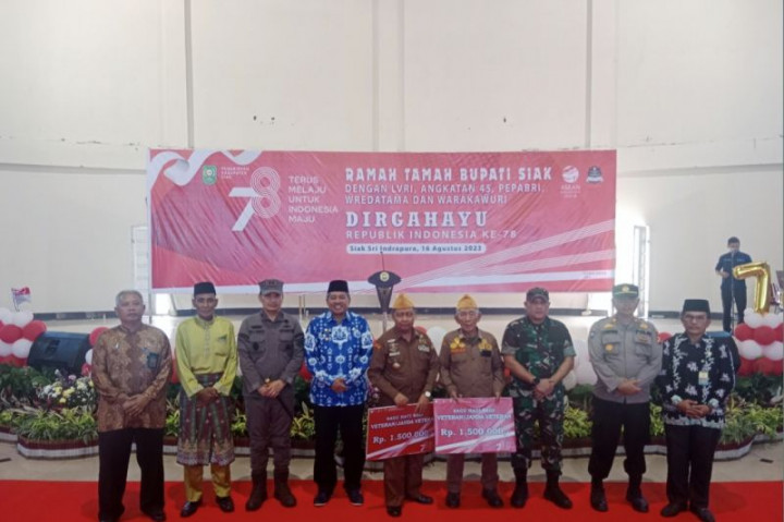 Menyambut HUT RI, Pemkab Siak Bebaskan Pajak Rumah dan Listrik untuk Veteran