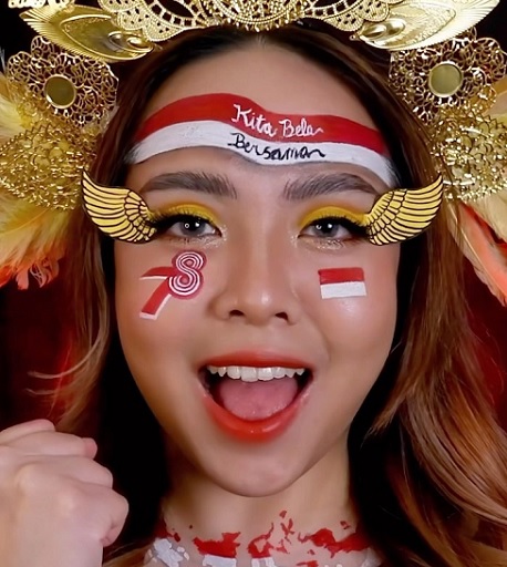Rayakan HUT ke-78 RI, Beauty Creator Ramai-Ramai Bikin Kreasi Make Up 17'an, Keren Banget!