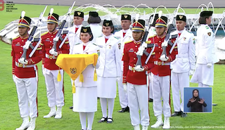 Ini Daftar Tim Indonesia Jaya dalam Upacara Penurunan Bendera Merah Putih