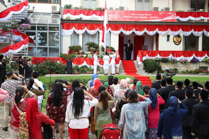 Pertama Kali Pasca Pandemi, Upacara Bendera di Jenewa Dihadiri WNI