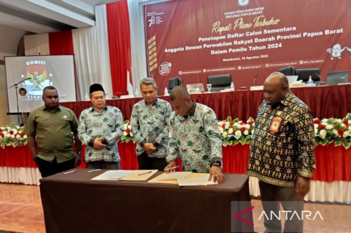 Daftar Caleg Sementara Papua Barat Berjumlah 569 Orang