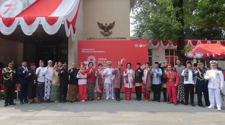 Kemeriahan Perayaan HUT ke-78 RI di KBRI Beijing