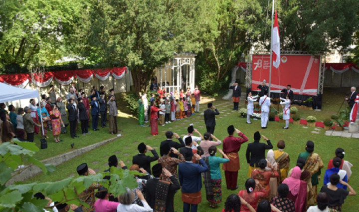 Tiga Generasi WNI dan Diaspora Peringati HUT ke-78 RI di KBRI Wina