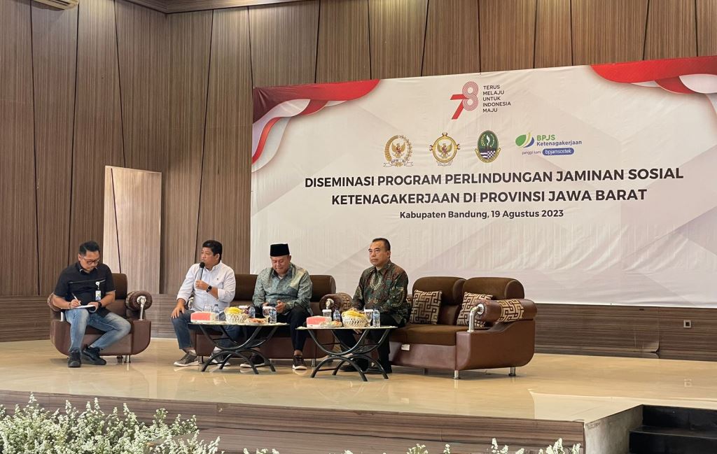 BPJS Ketenagakerjaan menggandeng DPR dan BPK untuk bekerja sama menggelar diseminasi perlindungan jaminan sosial ketenagakerjaan. (Foto: Dok. BPJS Ketenagakerjaan)