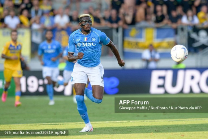 Osimhen Pimpin Napoli Jinakkan Frosinone