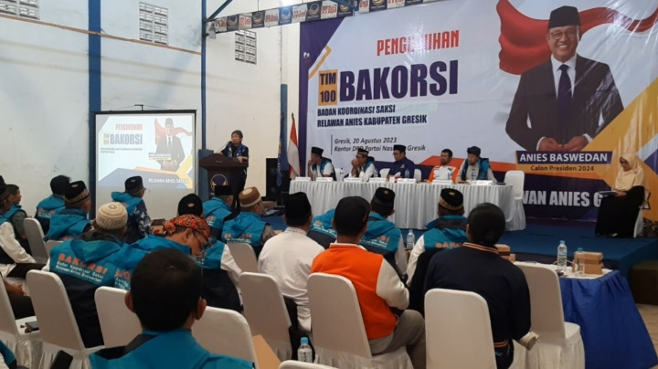 Siap Menangkan Anies di Gresik, Tim 100 Bakorsi Relawan Dikukuhkan