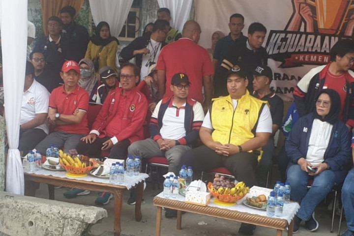 Menpora Dito Terkesima dengan Pertandingan Voli Kejuaraan Tarkam 2023 di Tangsel