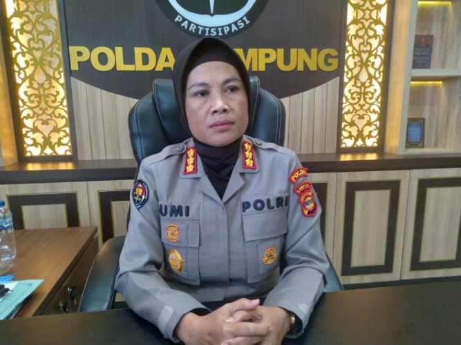 Foto: Kabid Humas Polda Lampung, Kombes Pol Umi Fadilah Astutik . Lampost.co/Umar Robbani.