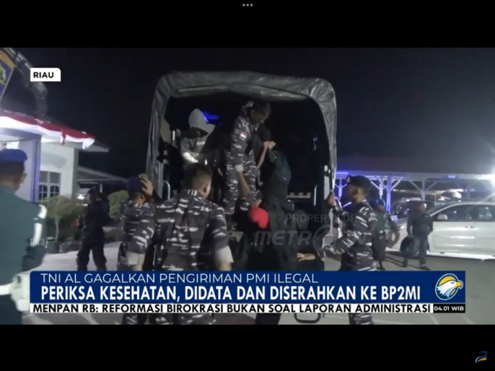 TNI AL Gagalkan Pengiriman Ilegal 31 Pekerja Migran ke Malaysia