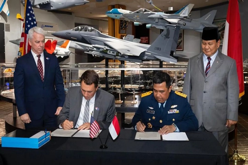 Indonesia dan Boeing Teken MoU Pembelian 24 Unit Pesawat Tempur F-15EX