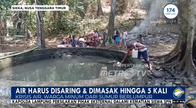 Tiga Desa di Flores Krisis Air, Warga Terpaksa Konsumsi Air Berkapur