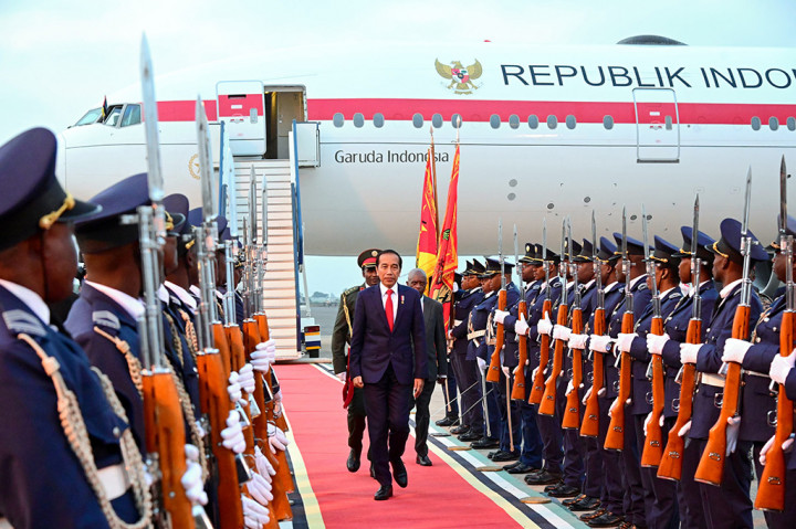 Dari Tanzania, Presiden Jokowi Tiba di Maputo Mozambik