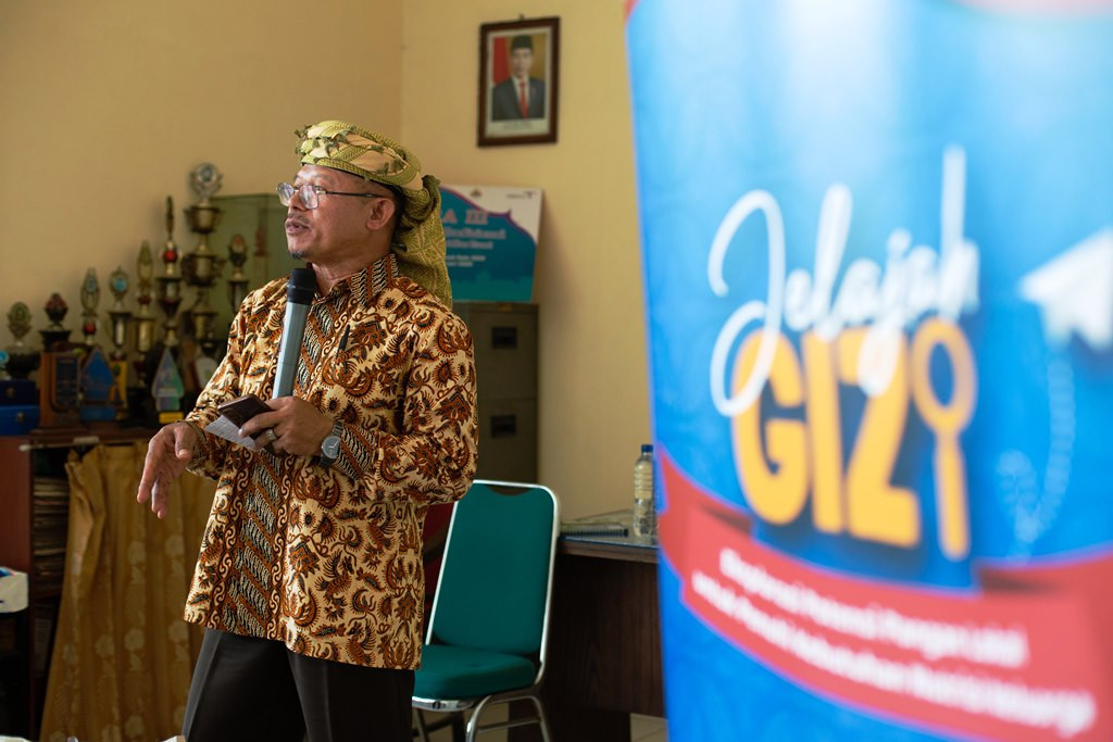  Prof Ahmad pada acara Danone Indonesia berkolaborasi dengan Citilink dalam menggelar program Jelajah Gizi 2023 di Solo. Dok. Ist