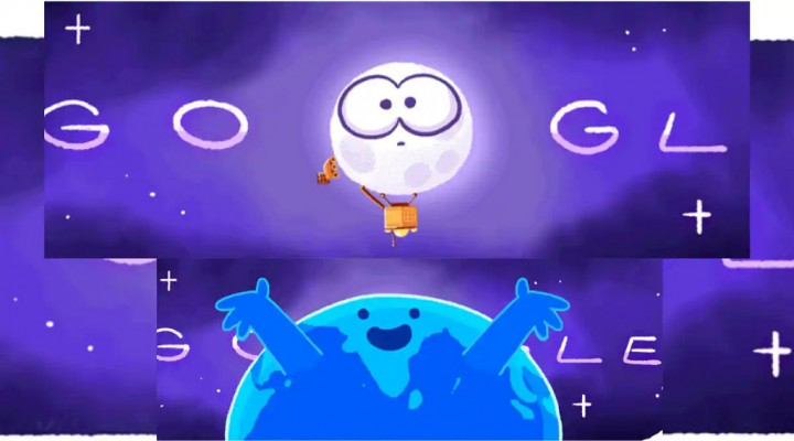 Google Doodle Hari Ini Rayakan Pendaratan India di Bulan