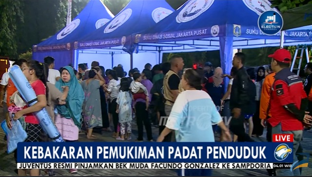 547 Warga Terdampak Kebakaran di Gambir