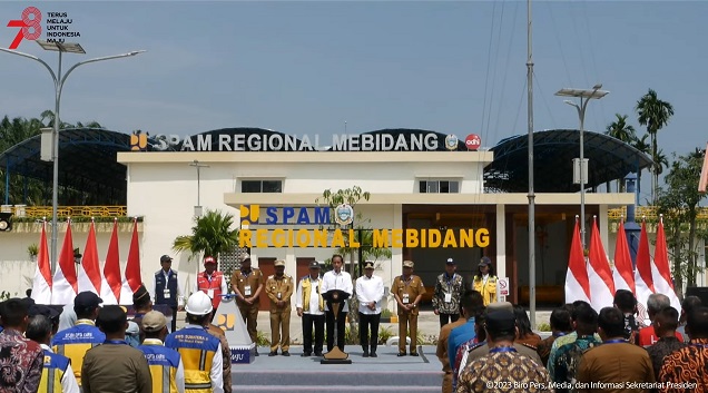 Presiden Resmikan SPAM Regional Mebidang