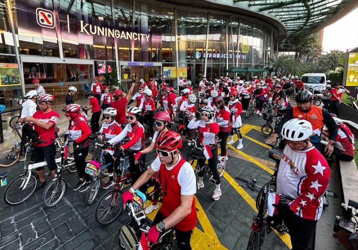 Rayakan HUT ke-78 RI, Kuningan City Mall Gandeng Komunitas Lari dan Sepeda