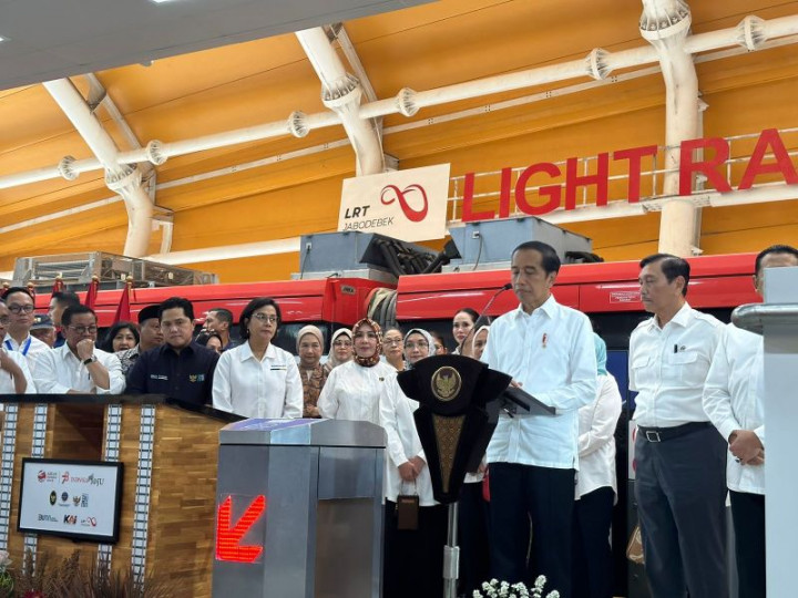 Ini Harapan Jokowi usai Resmikan LRT Jabodebek