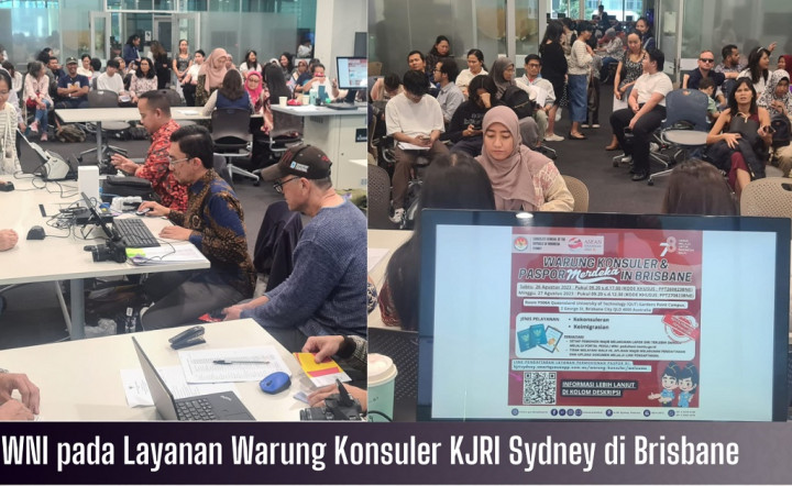 Bantu WNI di Brisbane, KJRI Sydney 'Jemput Bola' dengan Warung Konsuler