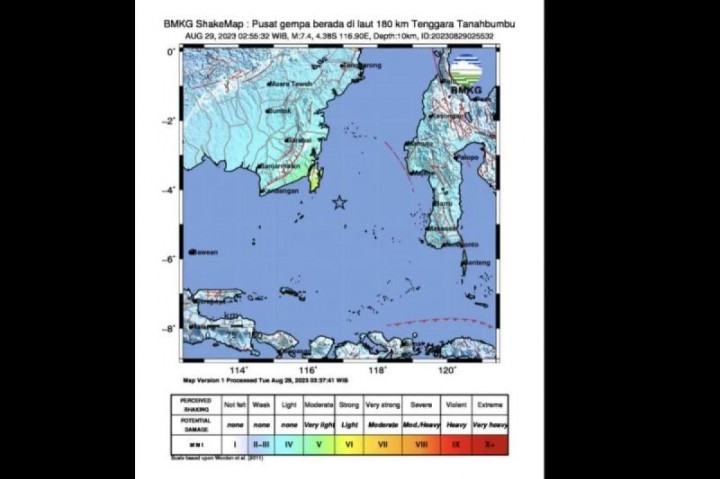 Terjadi 4 Kali <i>Aftershock</i> usai Gempa Magnitudo 7,1 di Utara Lombok