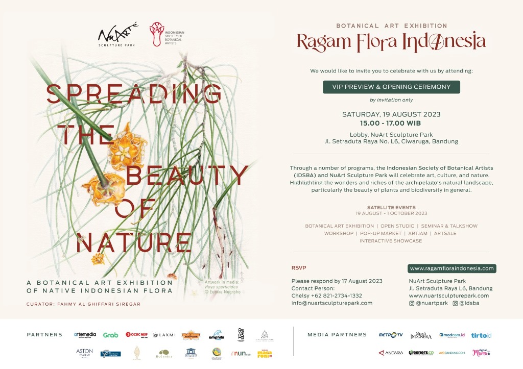Pameran seni botani, Ragam Flora Indonesia 4, bertajuk 'Spreading the Beauty of Nature' digelar di NuArt Sculpture Parfi, Bandung. (Foto: Dok. Ist)