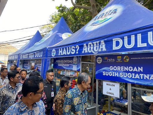 Berdayakan UMKM, Danone-AQUA dan Pemkot Bandung Revitalisasi Lokasi Kuliner RSUP Hasan Sadikin
