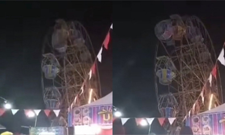 Ngeri! Rantai Bianglala di Pasar Malam Sedangdang Putus, Anak-Anak Teriak Minta Tolong