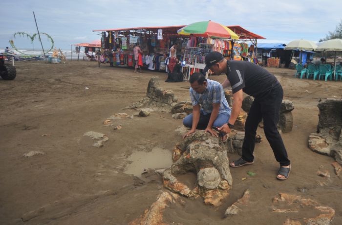 Batu Malin Kundang di Sumbar Tenggelam