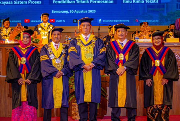 Unnes Tambah 3 Guru Besar Baru, Momentum Eksplorasi Ilmu Pengetahuan dan Inovasi
